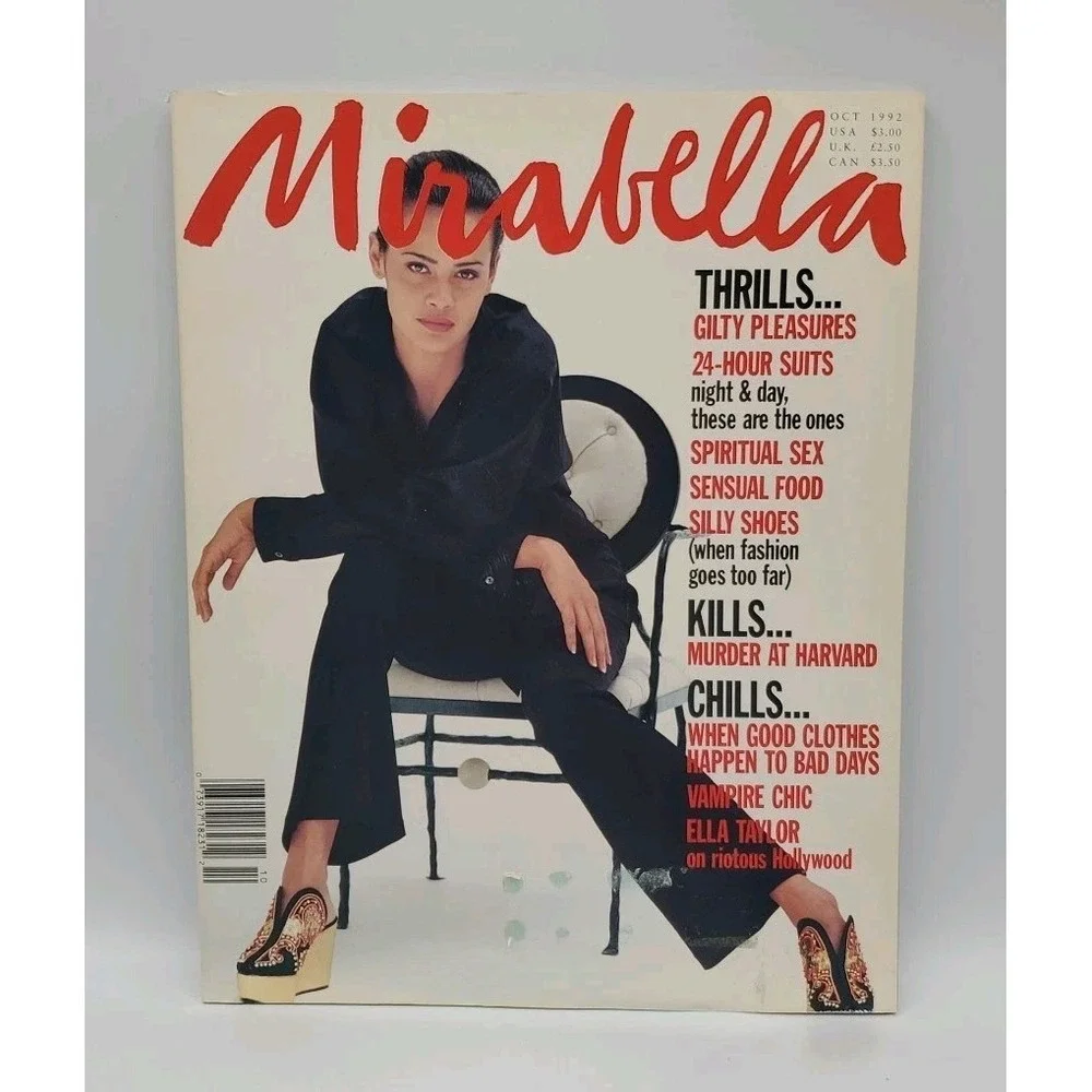 1992‎ October MIRABELLA Magazine Vampire Chic Ella Taylor Harvard